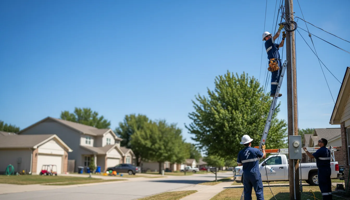 Residential electrician providing installation services in Martin, ND